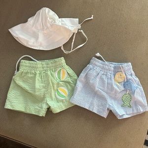 Funtasia Too lot of boys Swim and Ruffle Butts hat